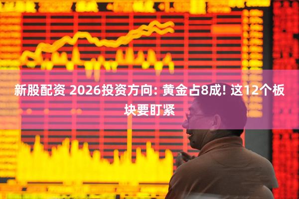 新股配资 2026投资方向: 黄金占8成! 这12个板块要盯紧